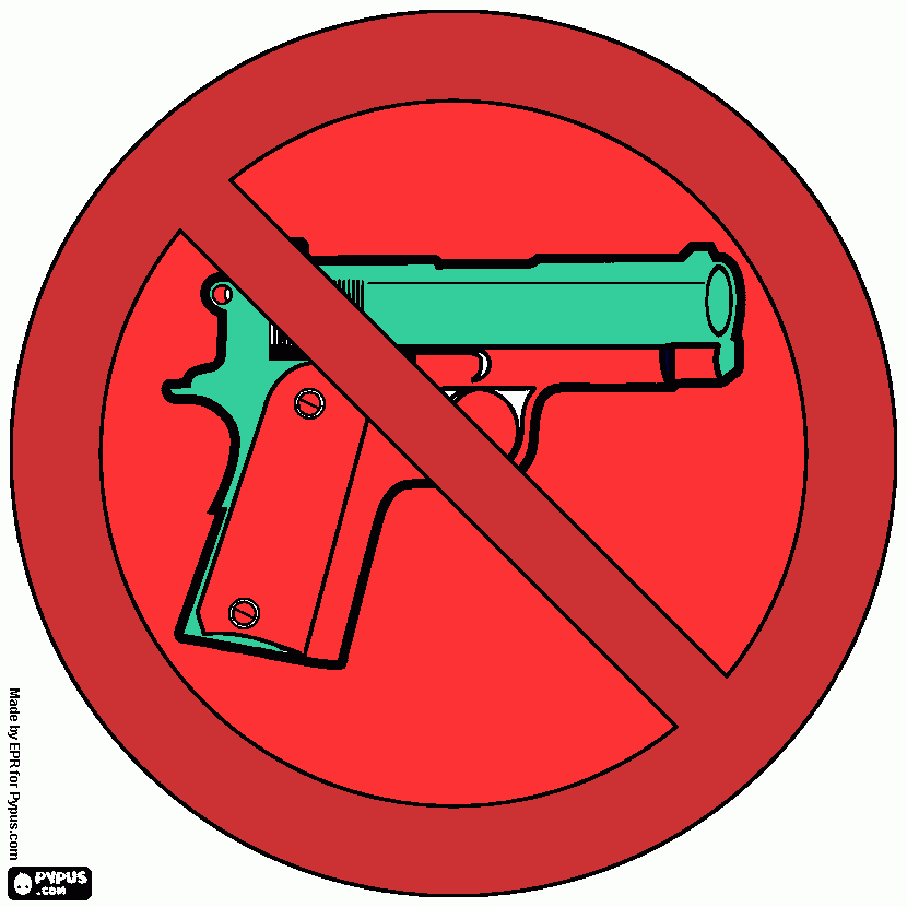 Omalovánka pistol