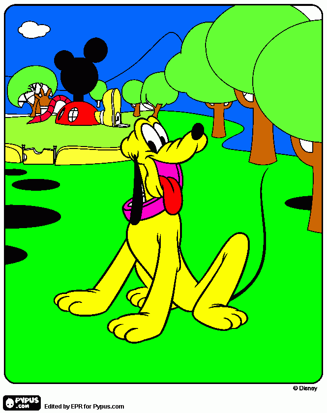 Omalovánka Pluto