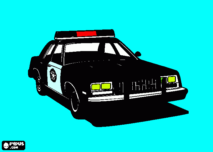 Omalovánka policajni zasahovi vozidlo