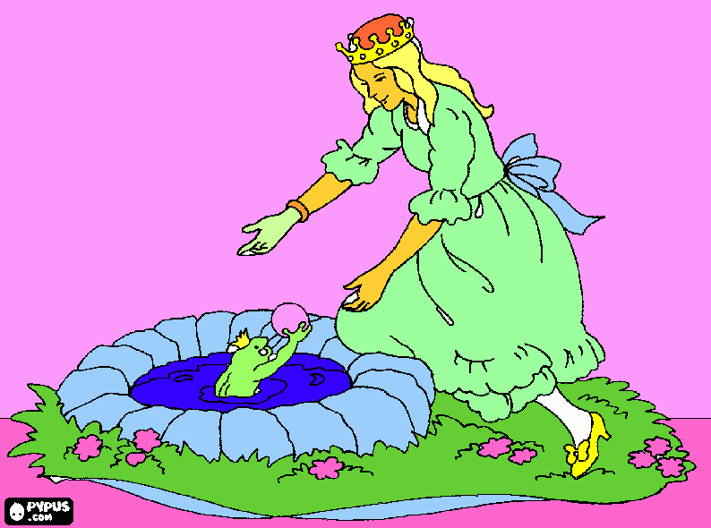 Omalovánka princezna