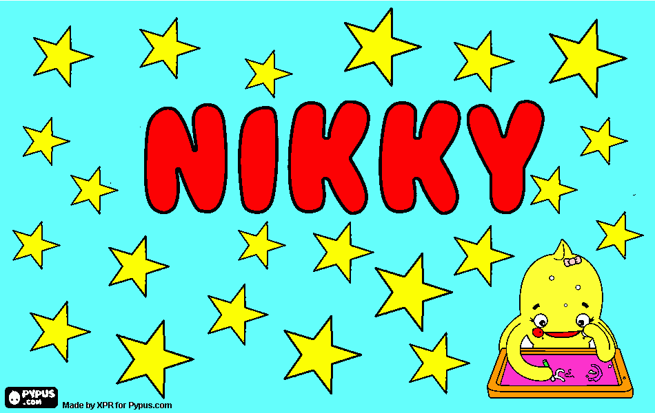 Omalovánka protebe  nikky