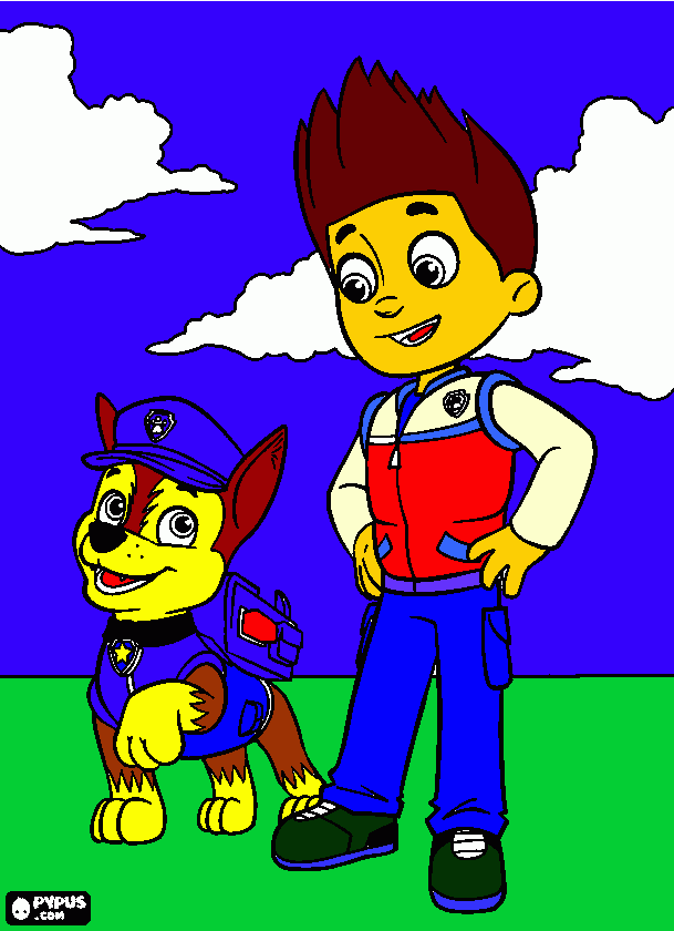 Omalovánka Raider a Chase