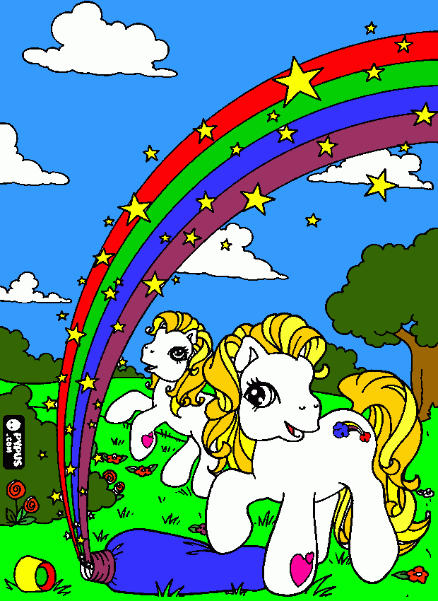 Omalovánka rainbow