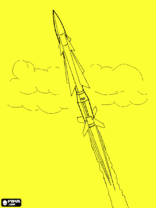 Omalovánka Raketa