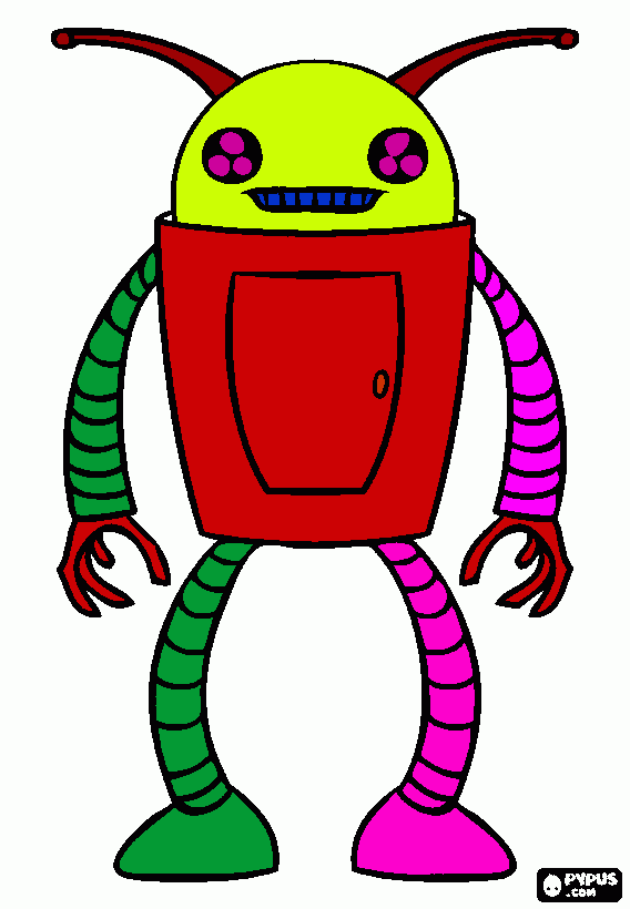 Omalovánka robot