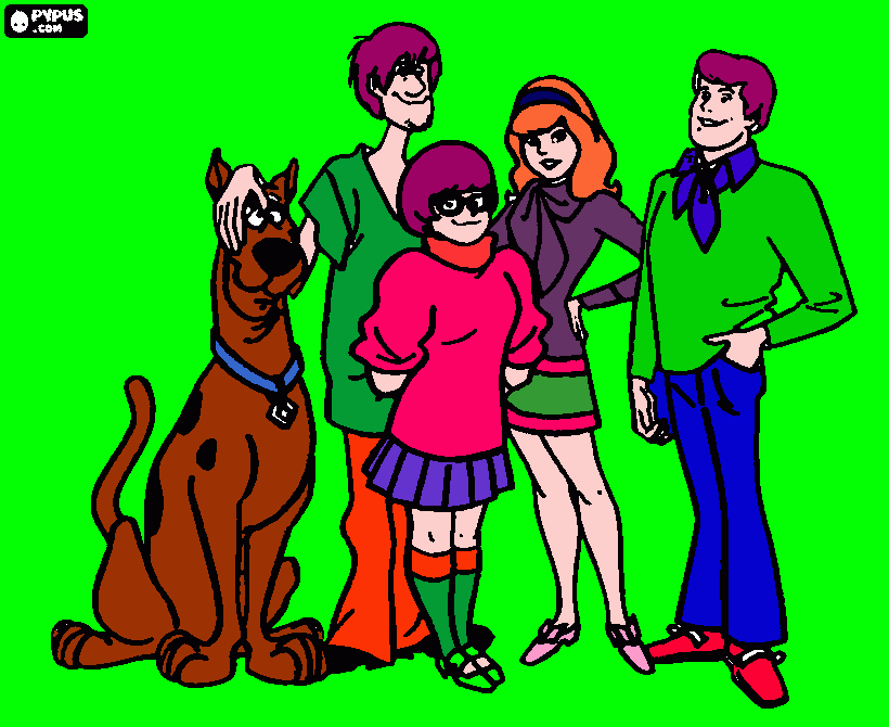 Omalovánka scooby - honzik