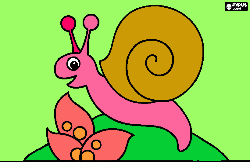 Omalovánka snek od terezky