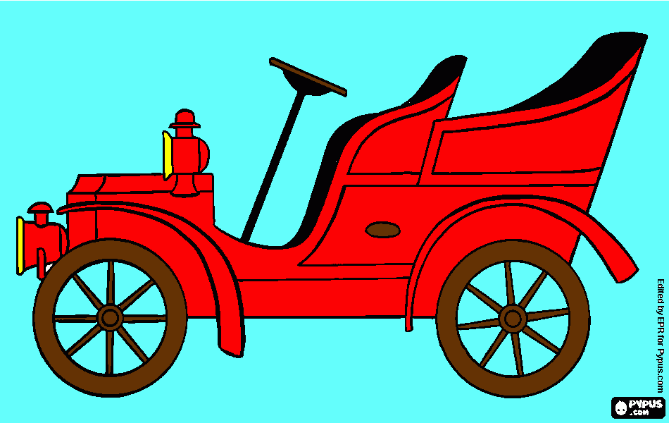 Omalovánka staré auto