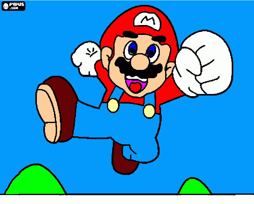 Omalovánka super mario world