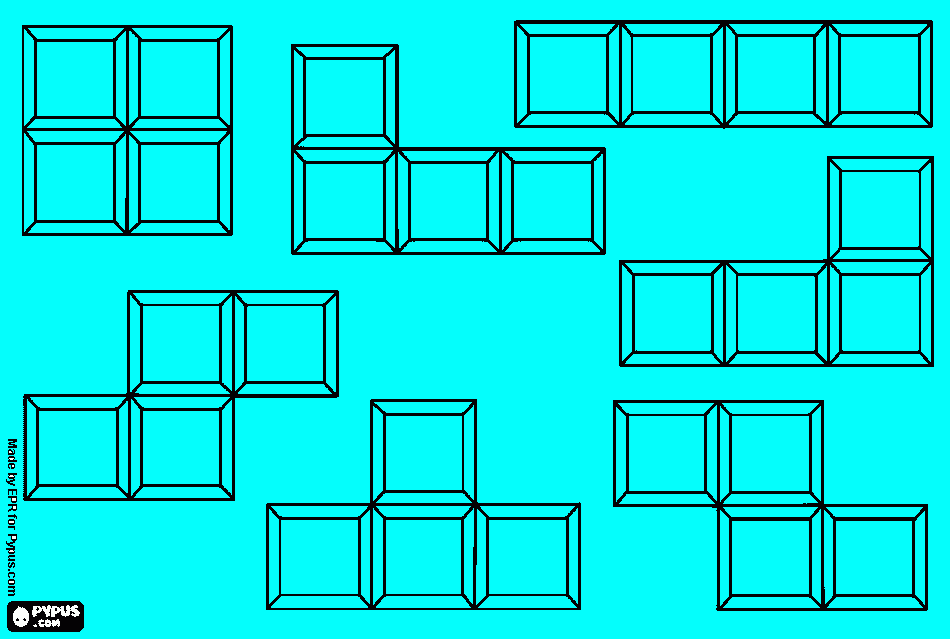 Omalovánka tetris