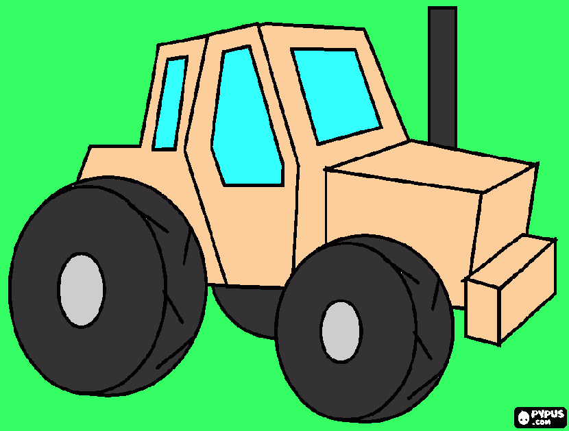 Omalovánka traktor