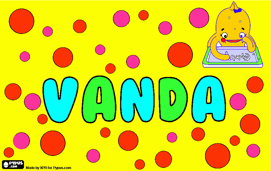 Omalovánka Vanda
