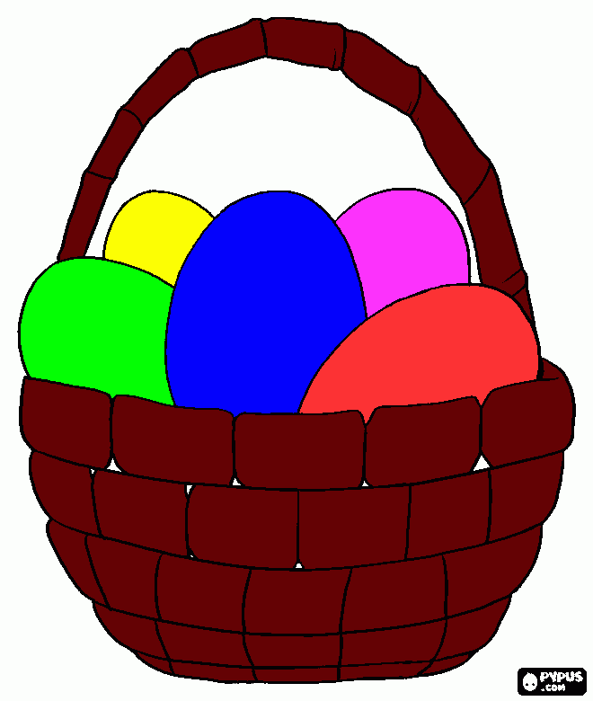 Omalovánka Velikonoční vajíčka