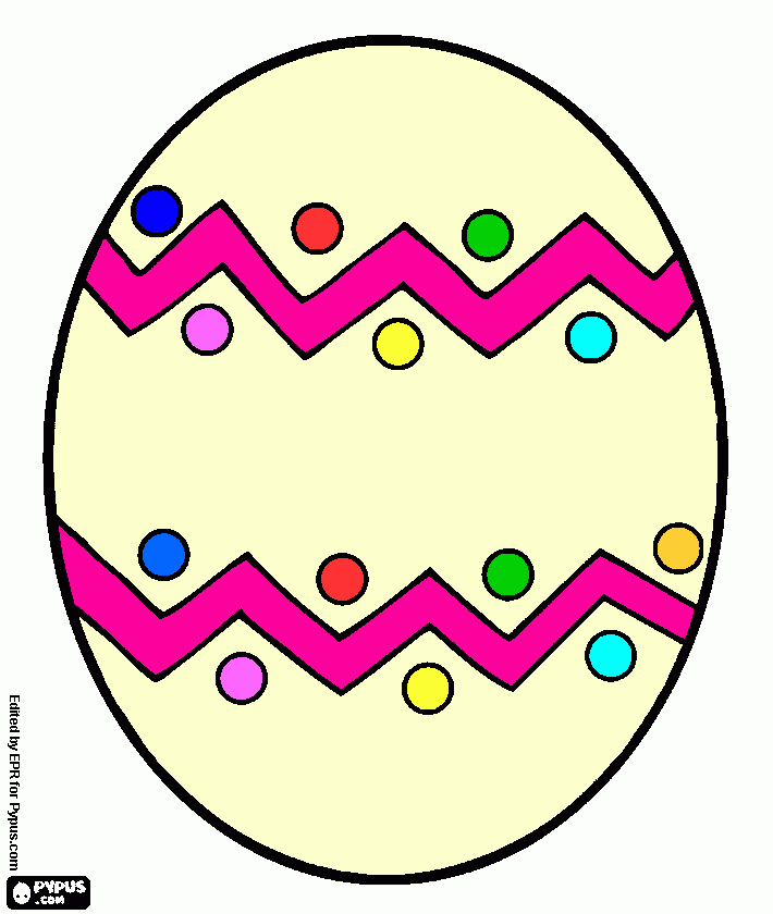 Omalovánka velikonoční vajíčko 