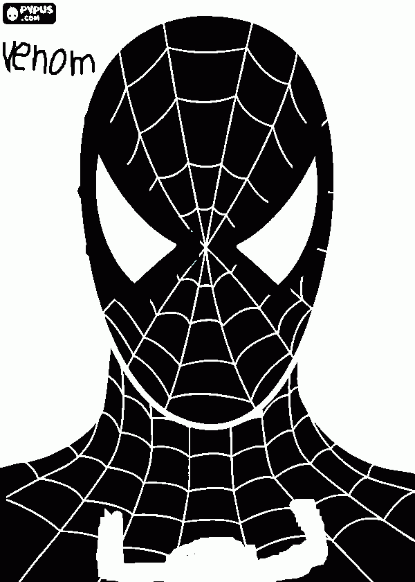 Omalovánka venom z spider-man 3
