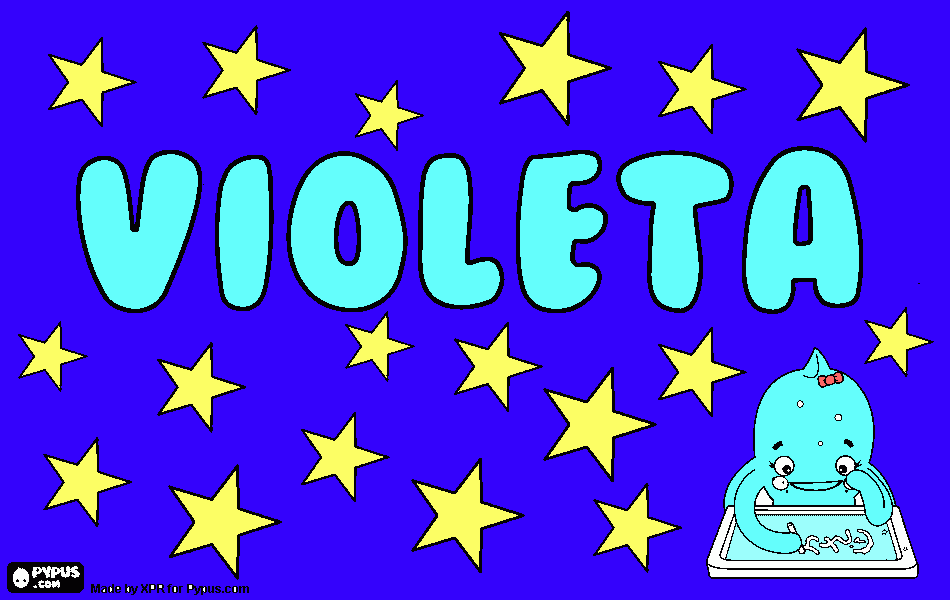 Omalovánka violeta