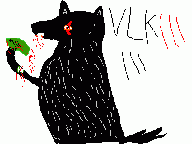 Omalovánka Vlk