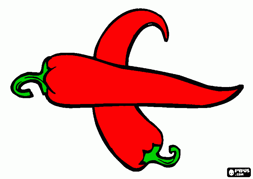 Omalovánka čili papričky