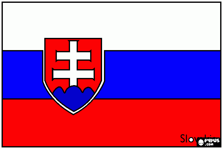Omalovánka đlovnská vlajka