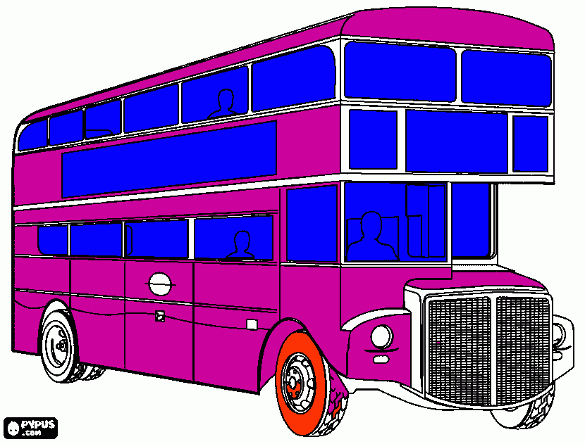 Omalovánka Školní autobus