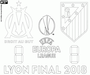 Omalovánka 2017-2018 UEFA Europa League finále