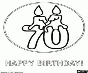 Omalovánka 7 a 0 s rozsvícenými svíčkami