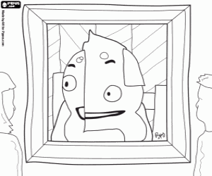 Omalovánka Abstraktní malba Pypus