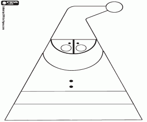 Omalovánka Abstraktní Santa Claus zdobit