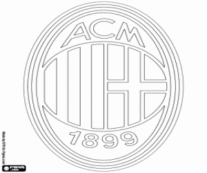 Omalovánka AC Milán logo