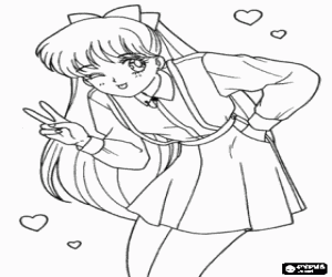 Omalovánka Aino Minako je Sailor Venus