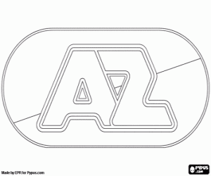 Omalovánka AZ Alkmaar logo