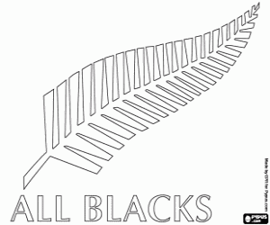 Omalovánka All Blaks logo