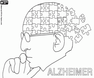 Omalovánka Alzheimerova nemoc