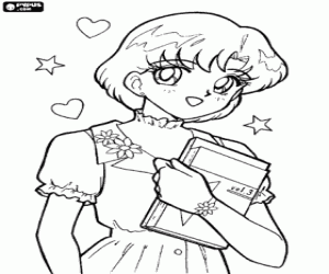 Omalovánka Ami Mizuno, Sailor Mercury
