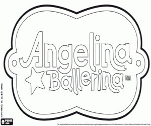 Omalovánka Angelina balerína logo