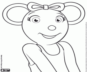 Omalovánka Angelina Ballerina miluje tanec
