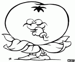 Omalovánka Animované rajče