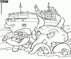 Omalovánka Aquaman, superhrdina v ohrožení