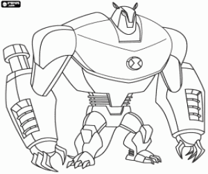 Omalovánka Armodrillo, Ben 10 Ultimate Alien