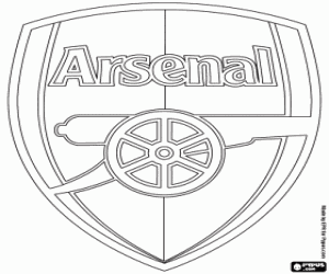 Omalovánka Arsenal FC emblém