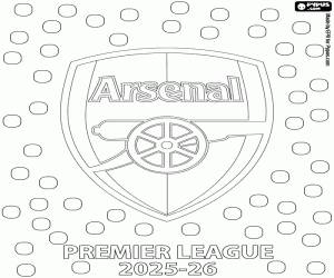 Omalovánka Arsenal, Premier League 2025-2026