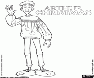 Omalovánka Arthur Christmas