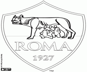 Omalovánka ASRoma štít