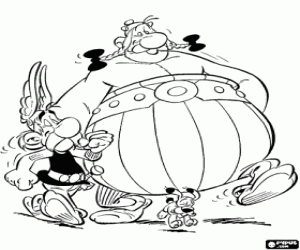Omalovánka Asterix, Obelix a Idefix