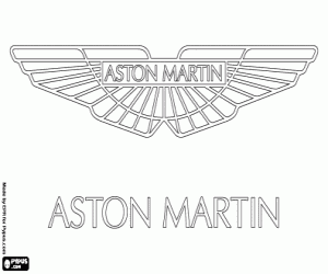 Omalovánka Aston Martin logo