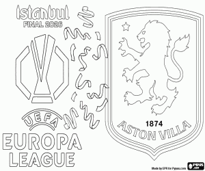 Omalovánka Aston Villa, Europa League 2026
