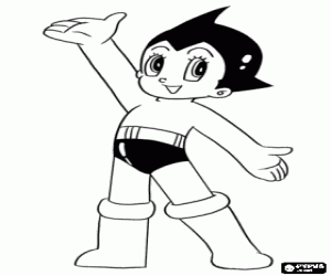 Omalovánka AstroBoy, super robot