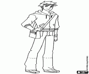 Omalovánka Atraktivní mladý muž Blaine