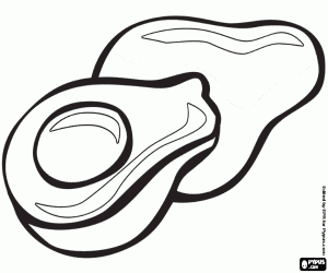 Omalovánka Avokádo, výživné ovoce