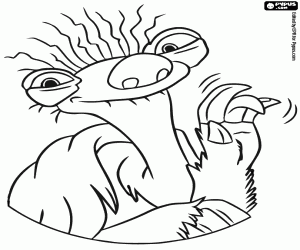 Omalovánka Babička Sid